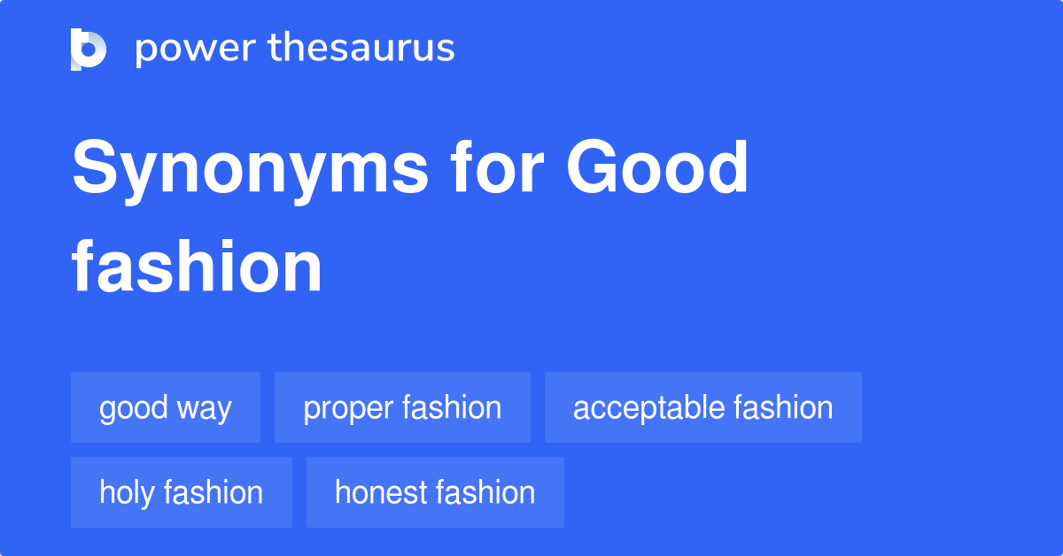 fashion thesaurus