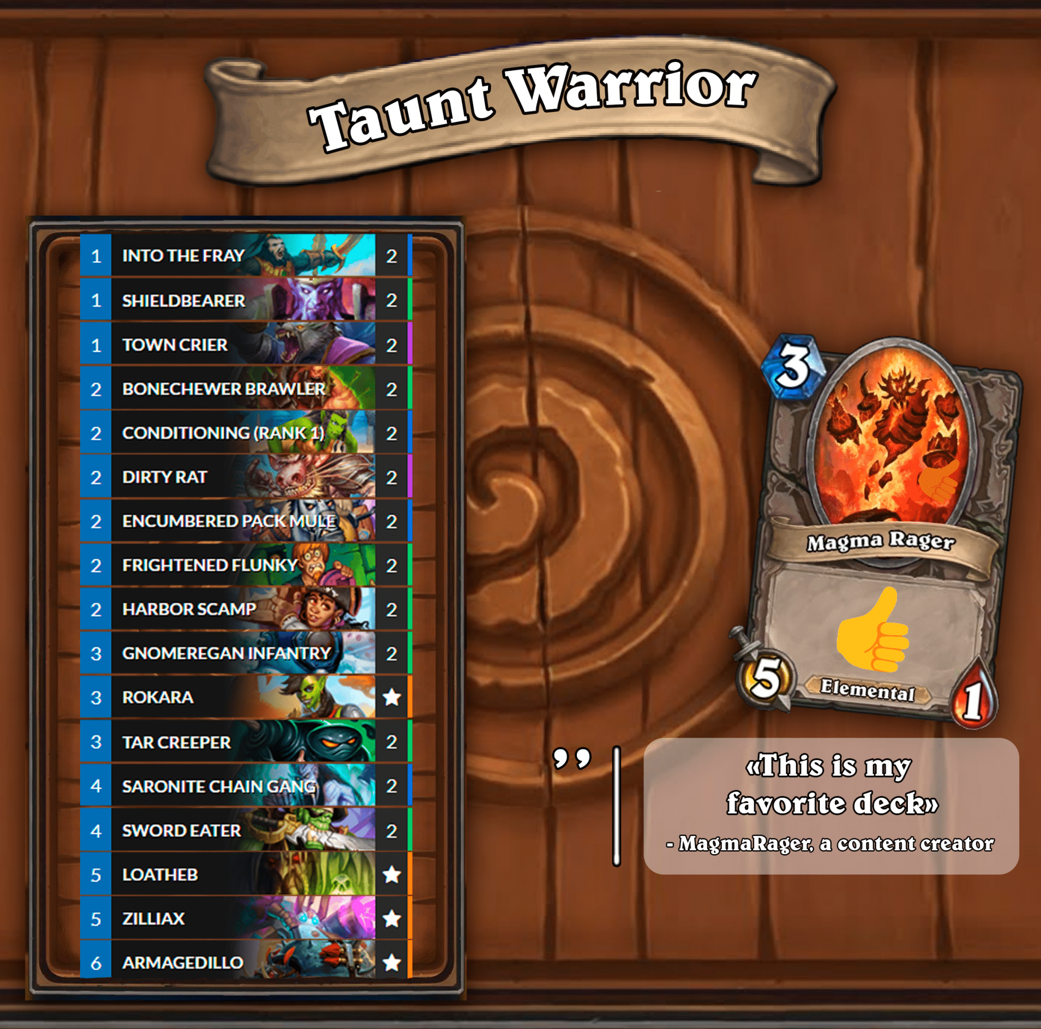 hearthstone warrior wild deck