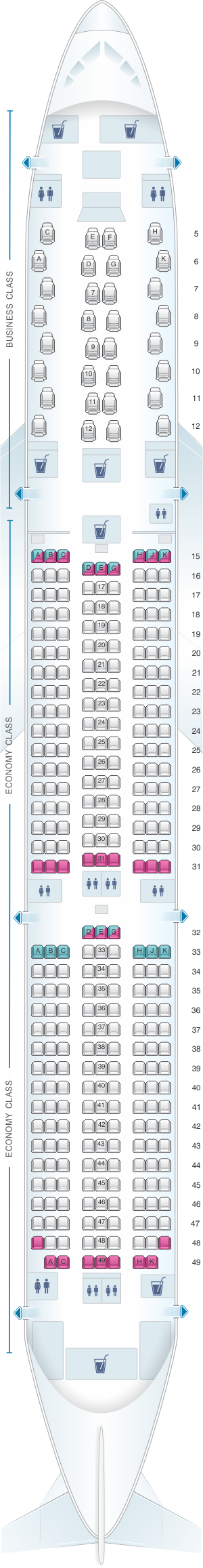 b787 seat map