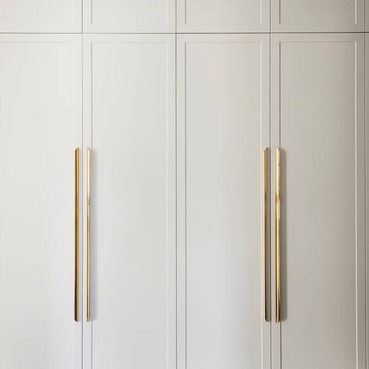 long gold wardrobe handles