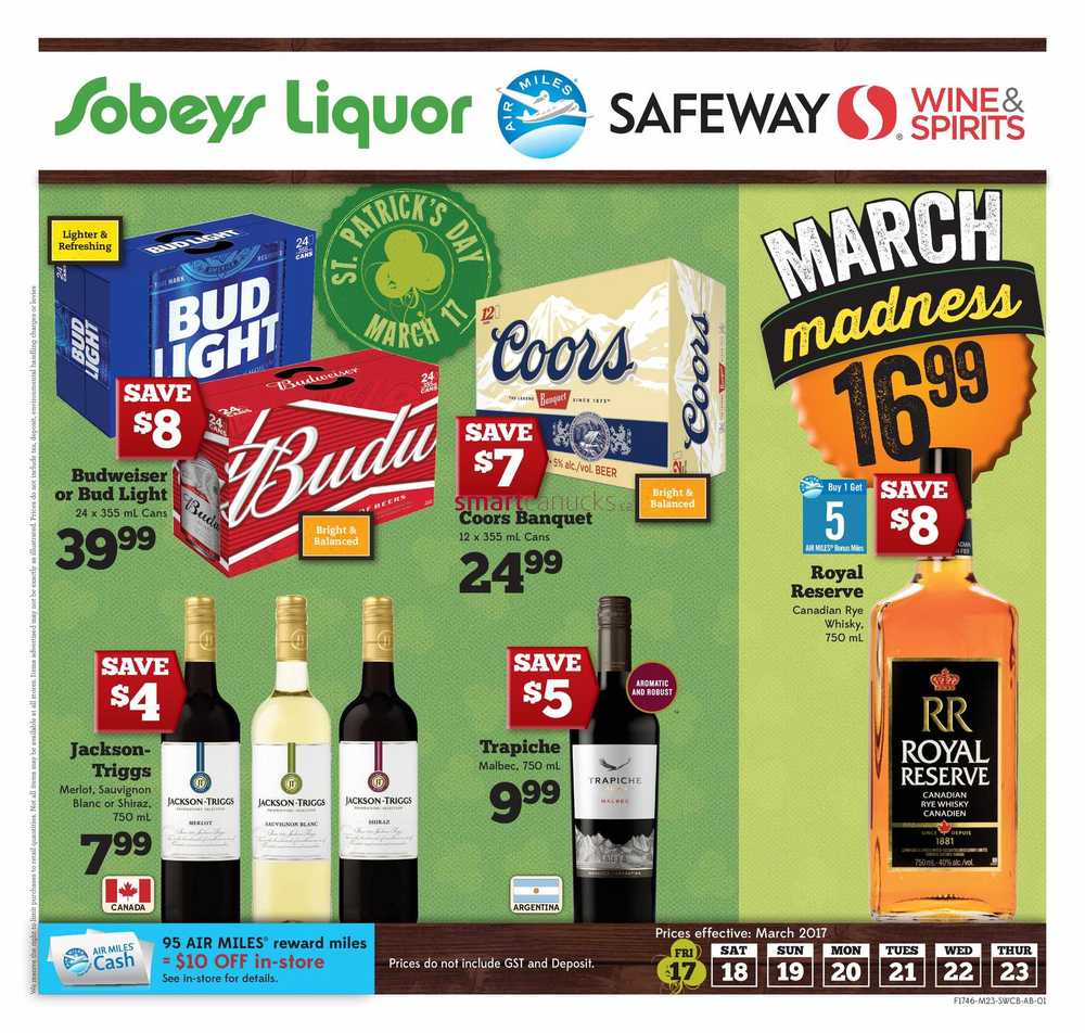 sobey liquor flyer calgary