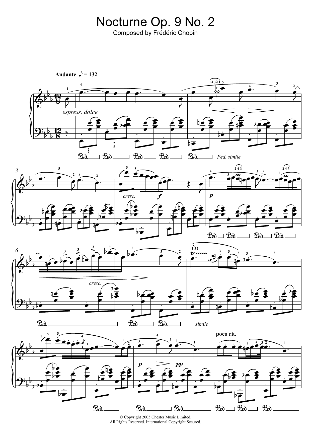 chopin nocturne opus 9 no 2