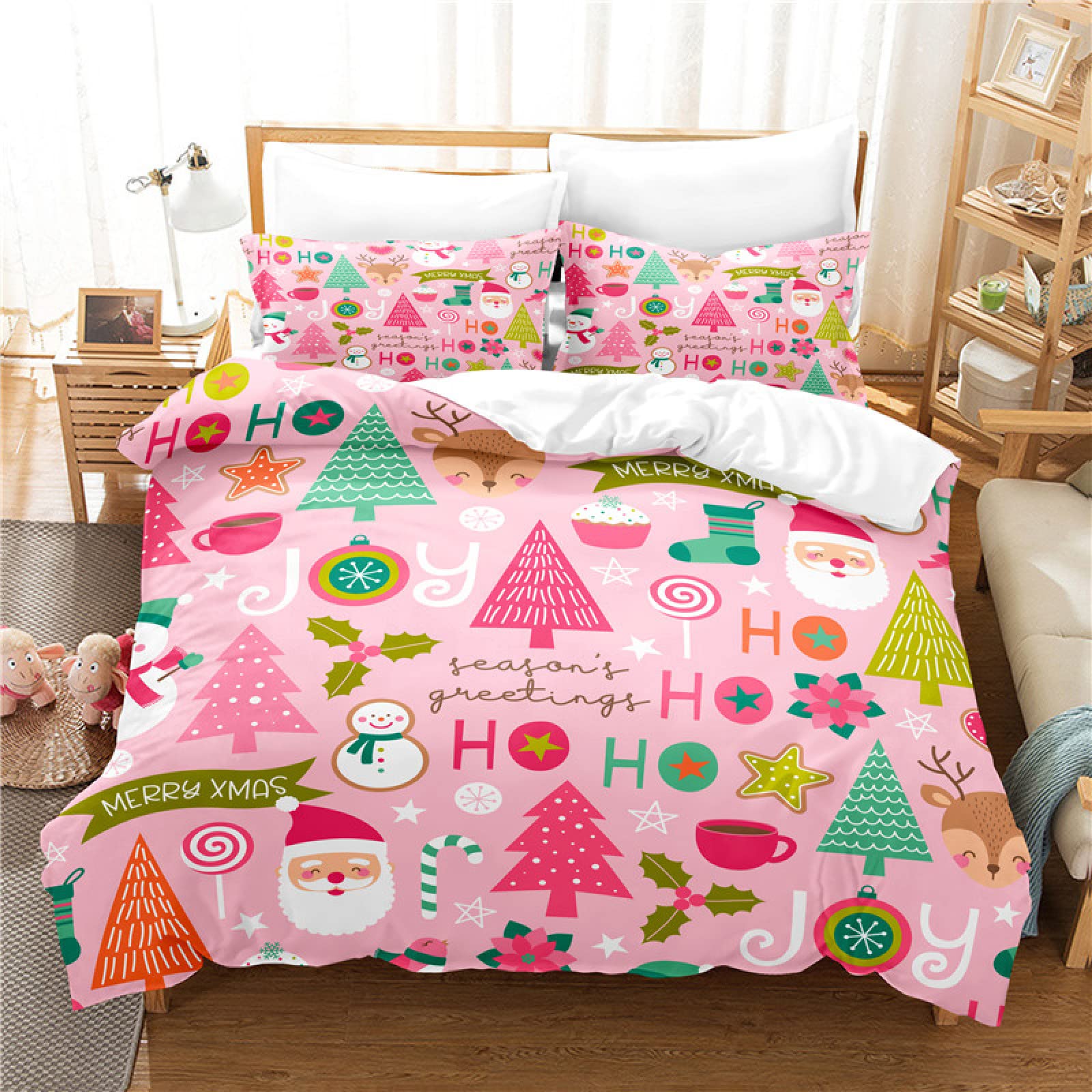 fluffy christmas bedding