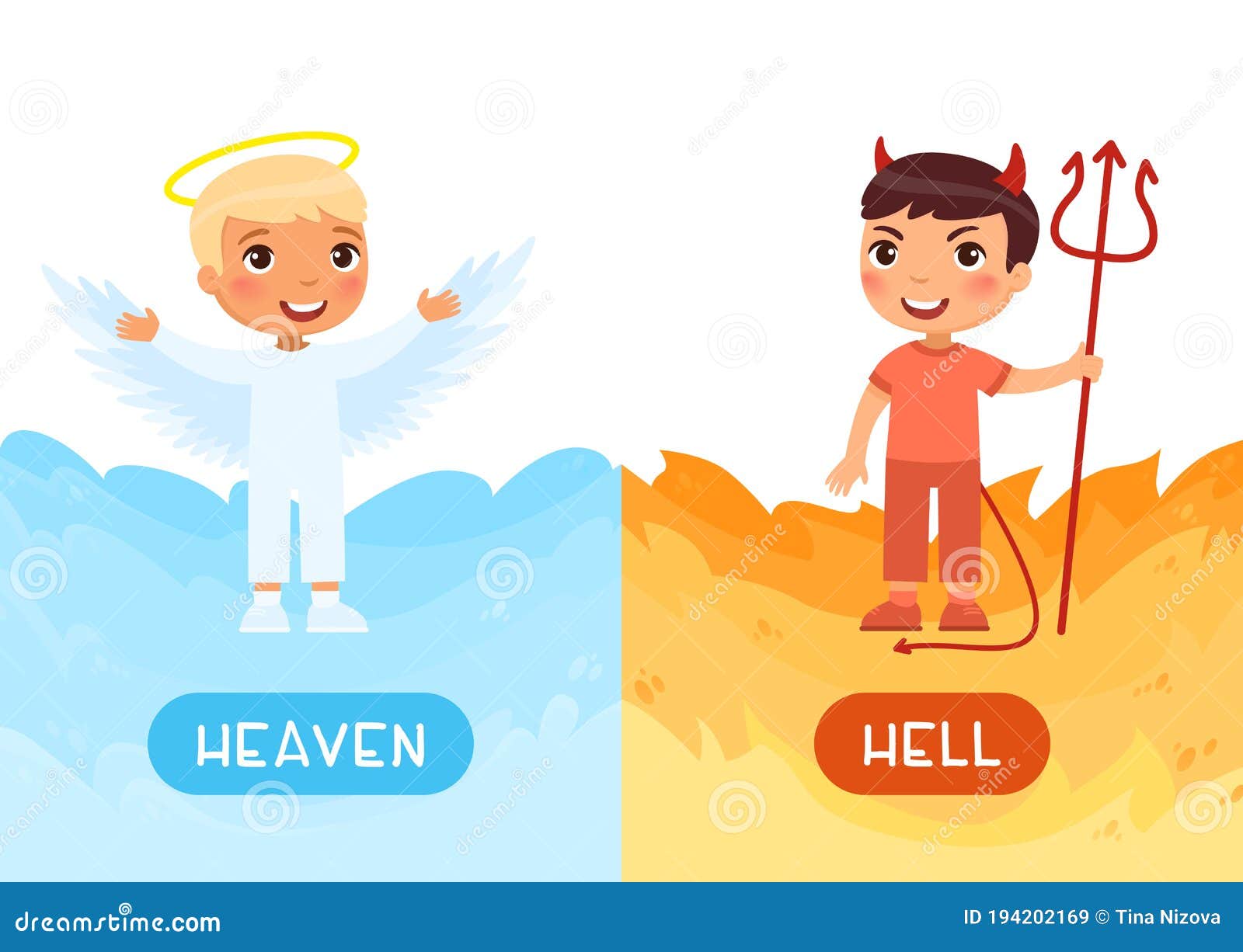 antonyms of heaven