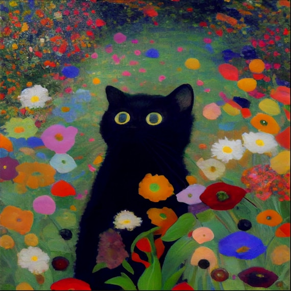 garden cat klimt