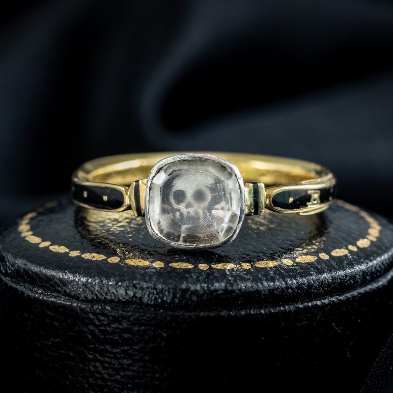 antique skull ring