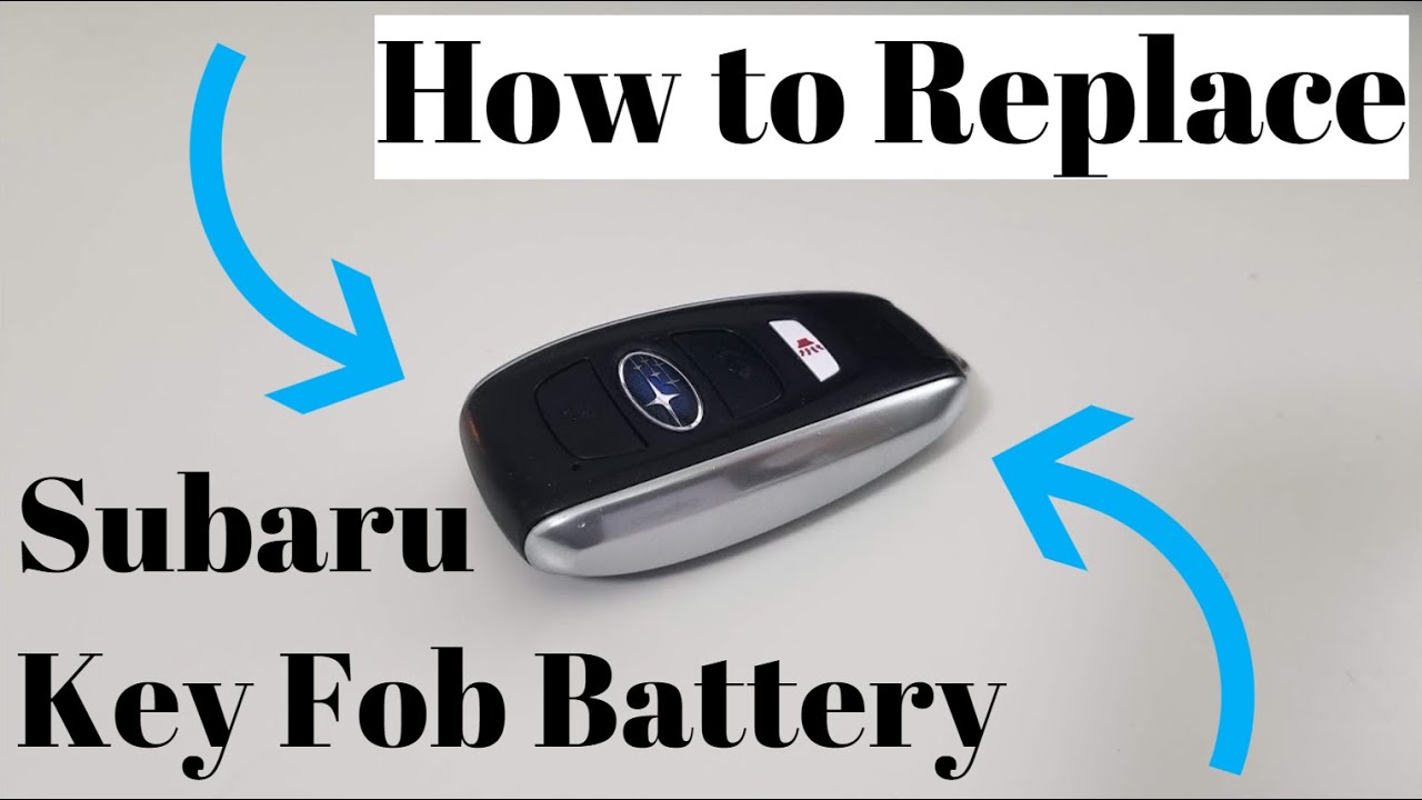 how to change battery in subaru key fob