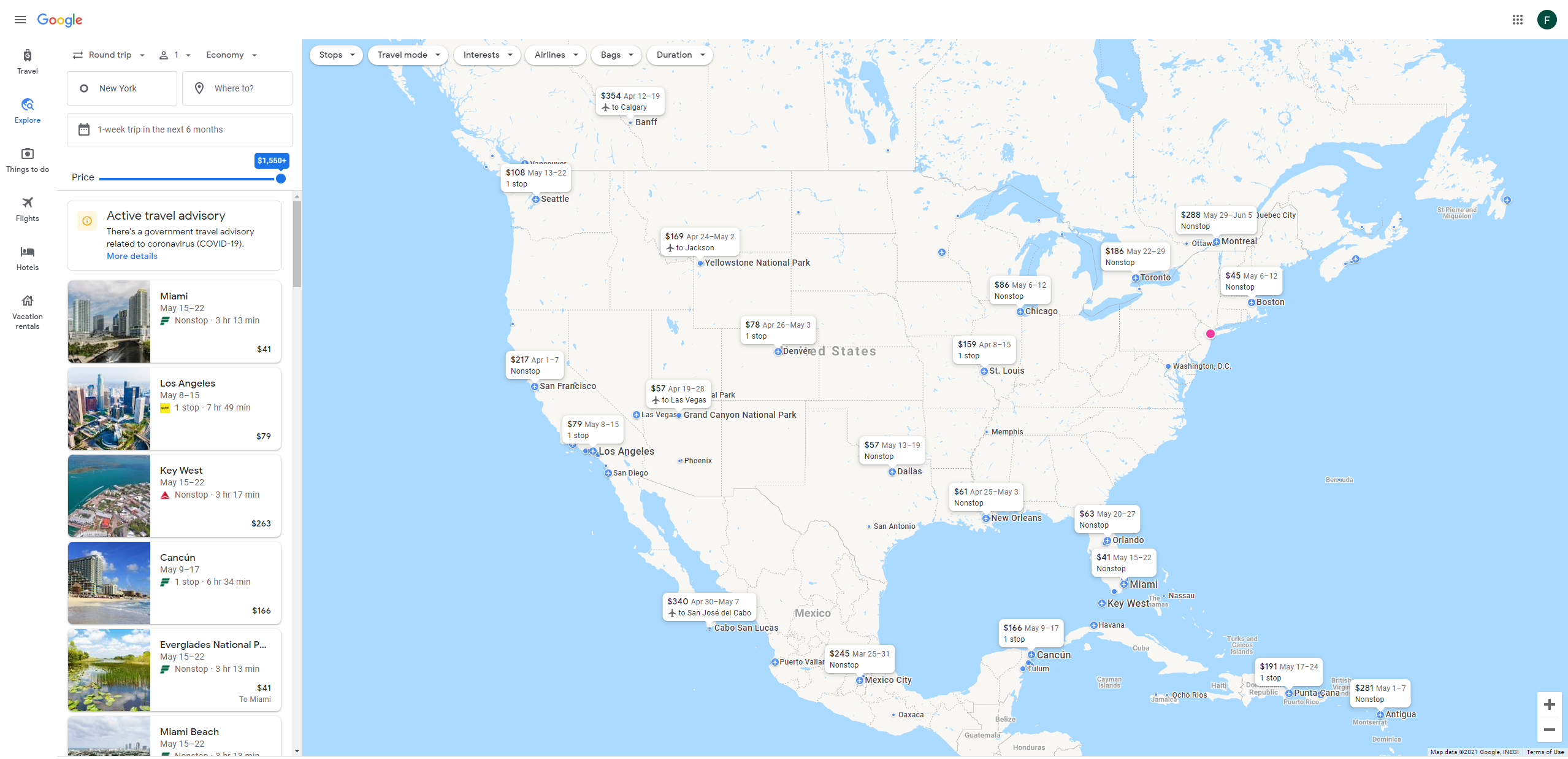 google flights toronto