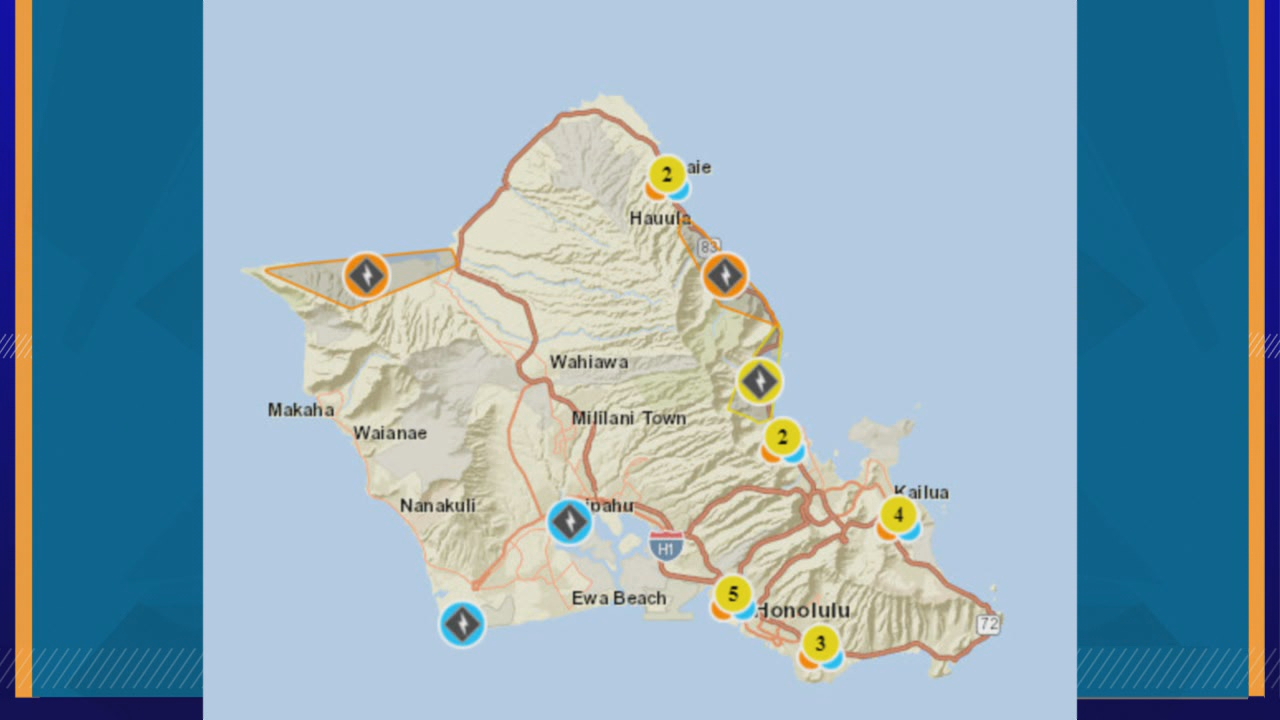 power outages oahu