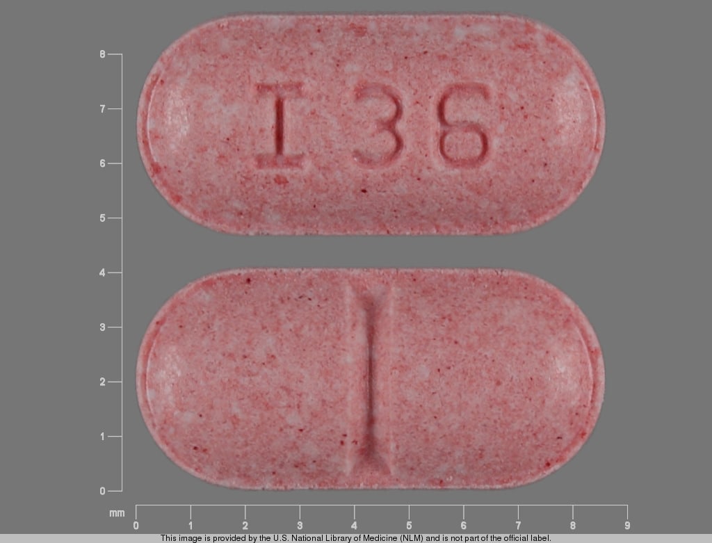 pink pill with 6 7 on it