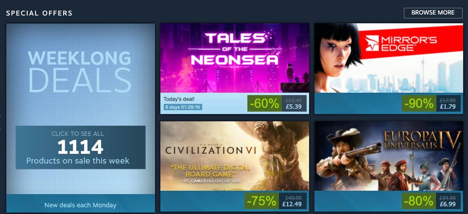 steam sale prices