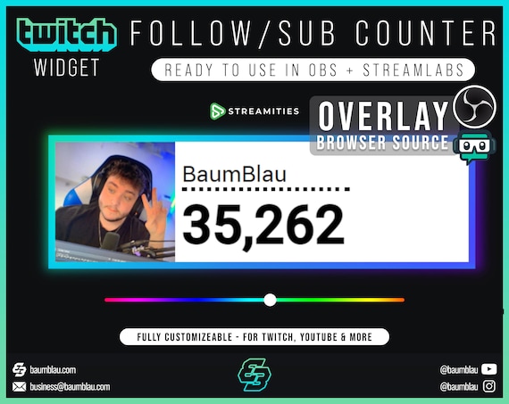 live twitch sub count