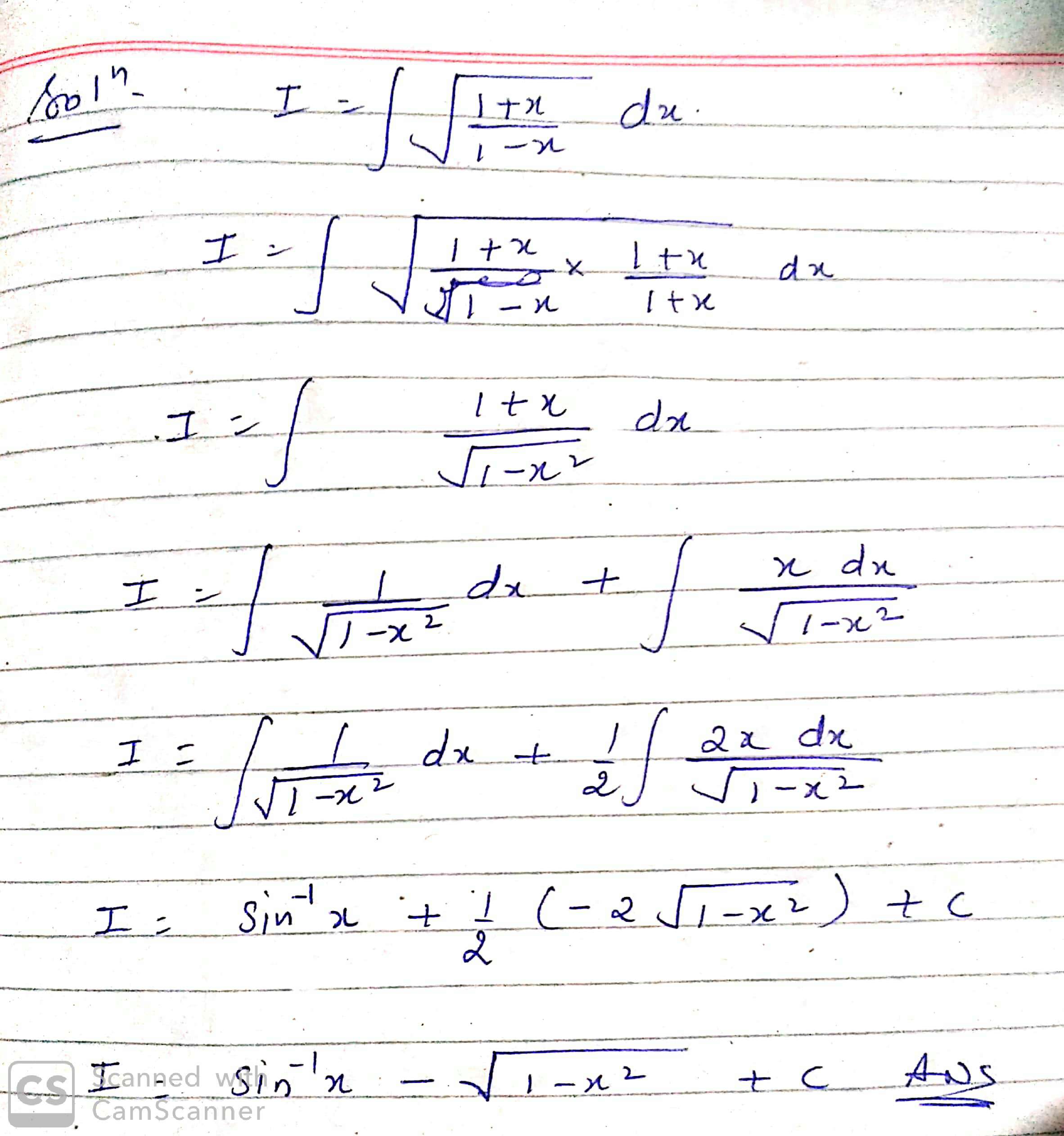 integration of 1 x 1 x