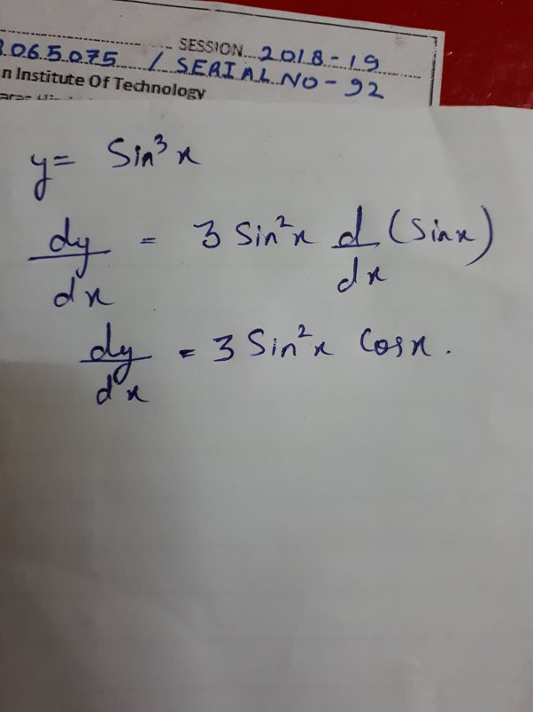 sin3x differentiation