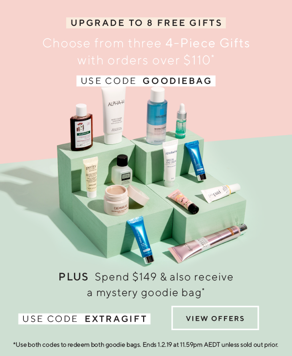 adore beauty goodie bag