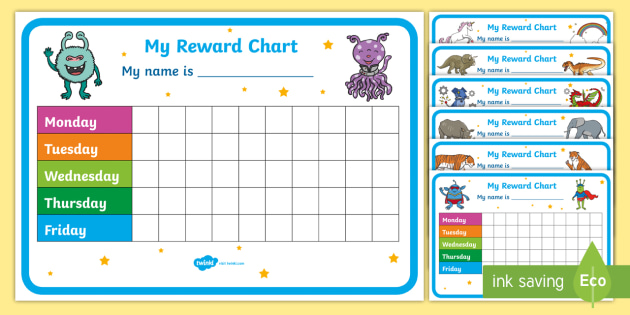 reward chart printable