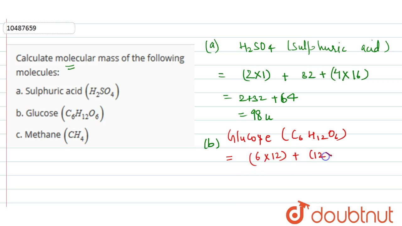 molecular wt of sulphuric acid