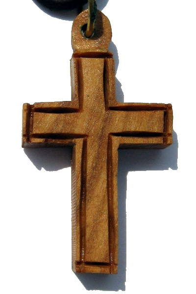 wood cross necklace