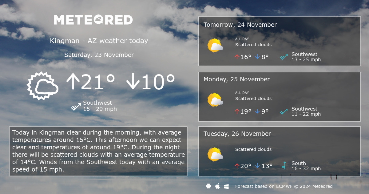 weather for kingman az 10 day