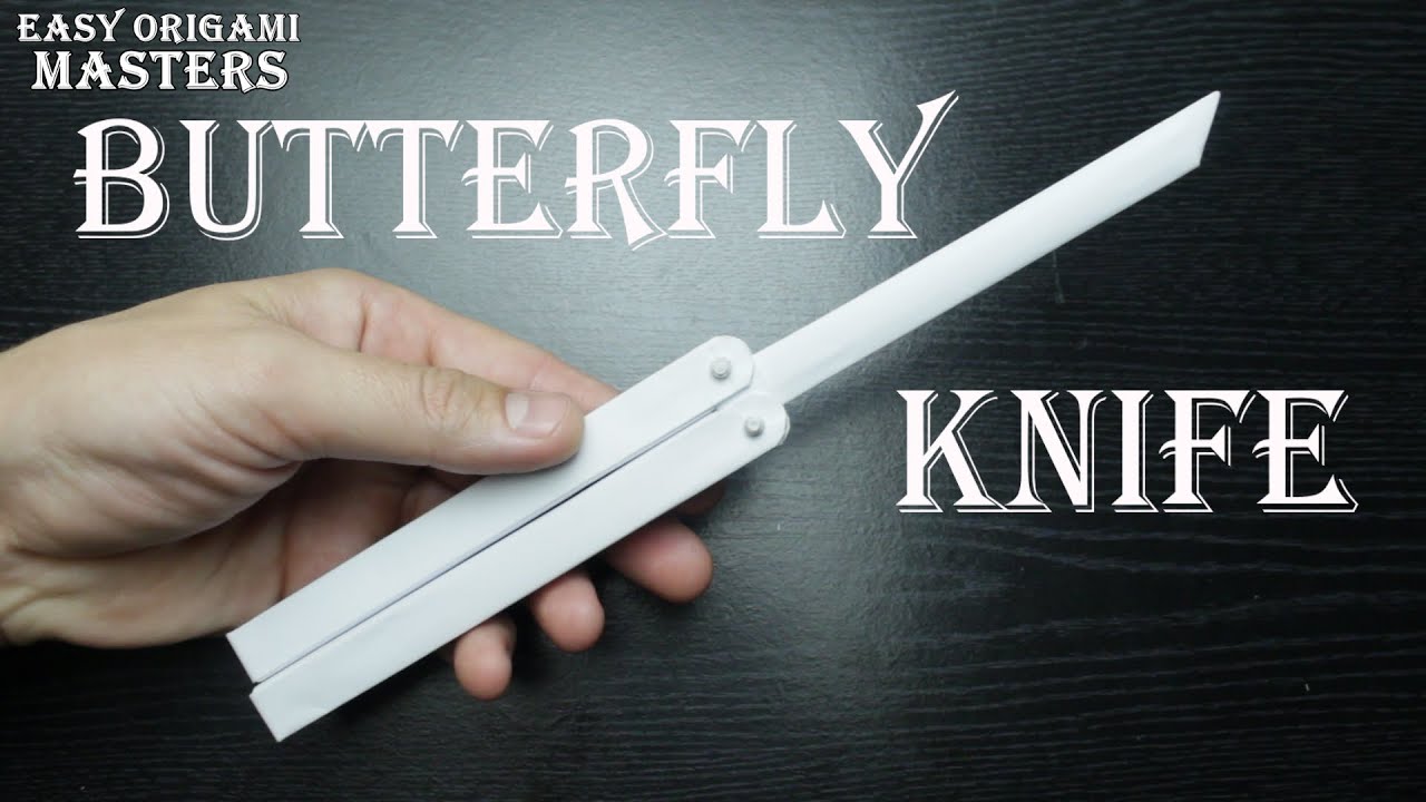 paper butterfly knife tricks