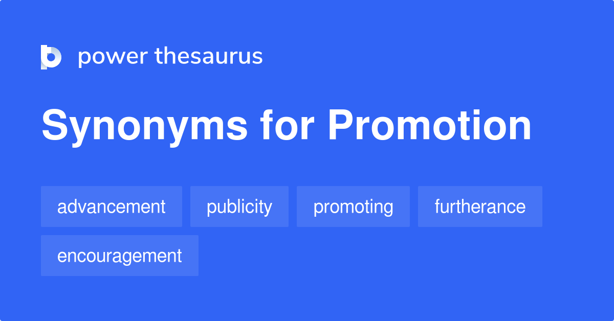 promotion thesaurus