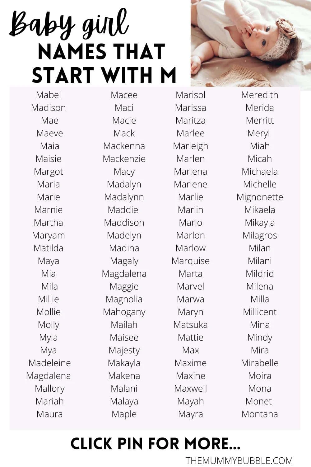 czech girl names starting with m