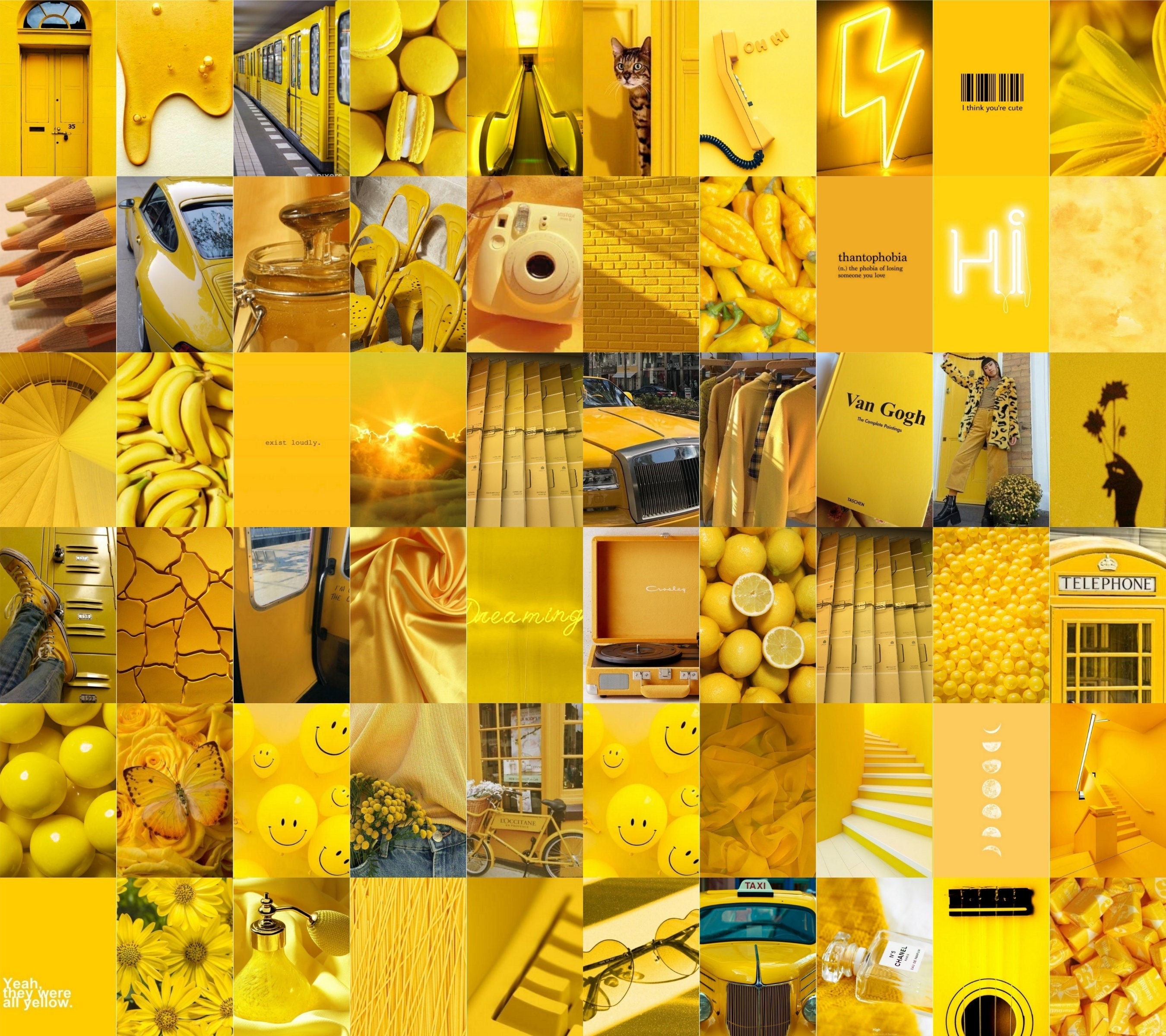 yellow aesthetics