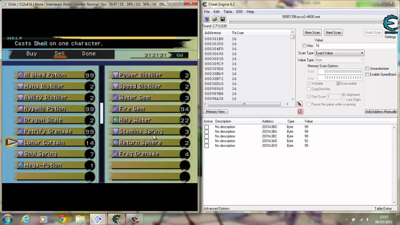 ffx cheat engine