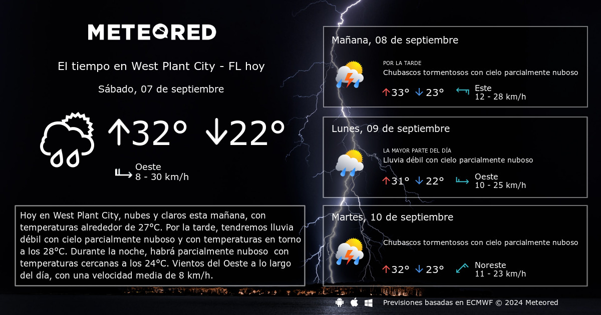 pronostico del tiempo plant city