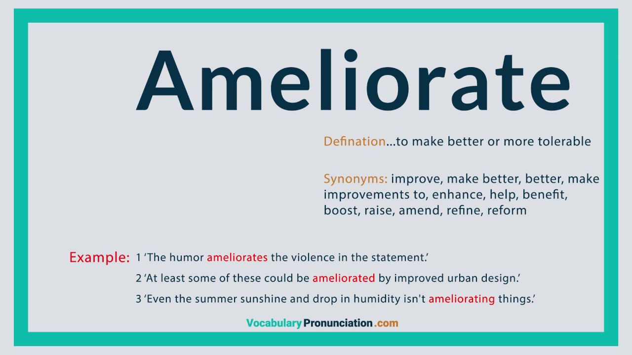 define ameliorates