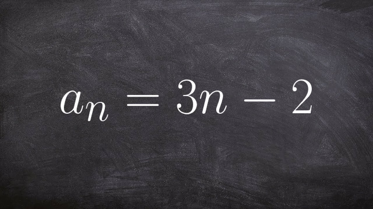 how to find the first four terms of the sequence