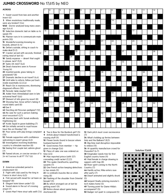 and the following in footnotes crossword