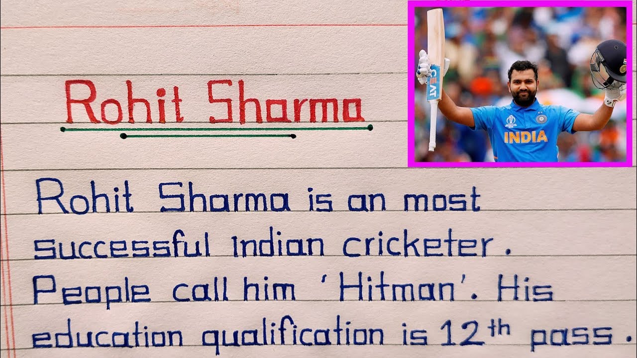 my favourite player rohit sharma essay in english