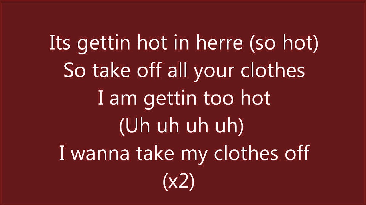 its getting hot in here lyrics