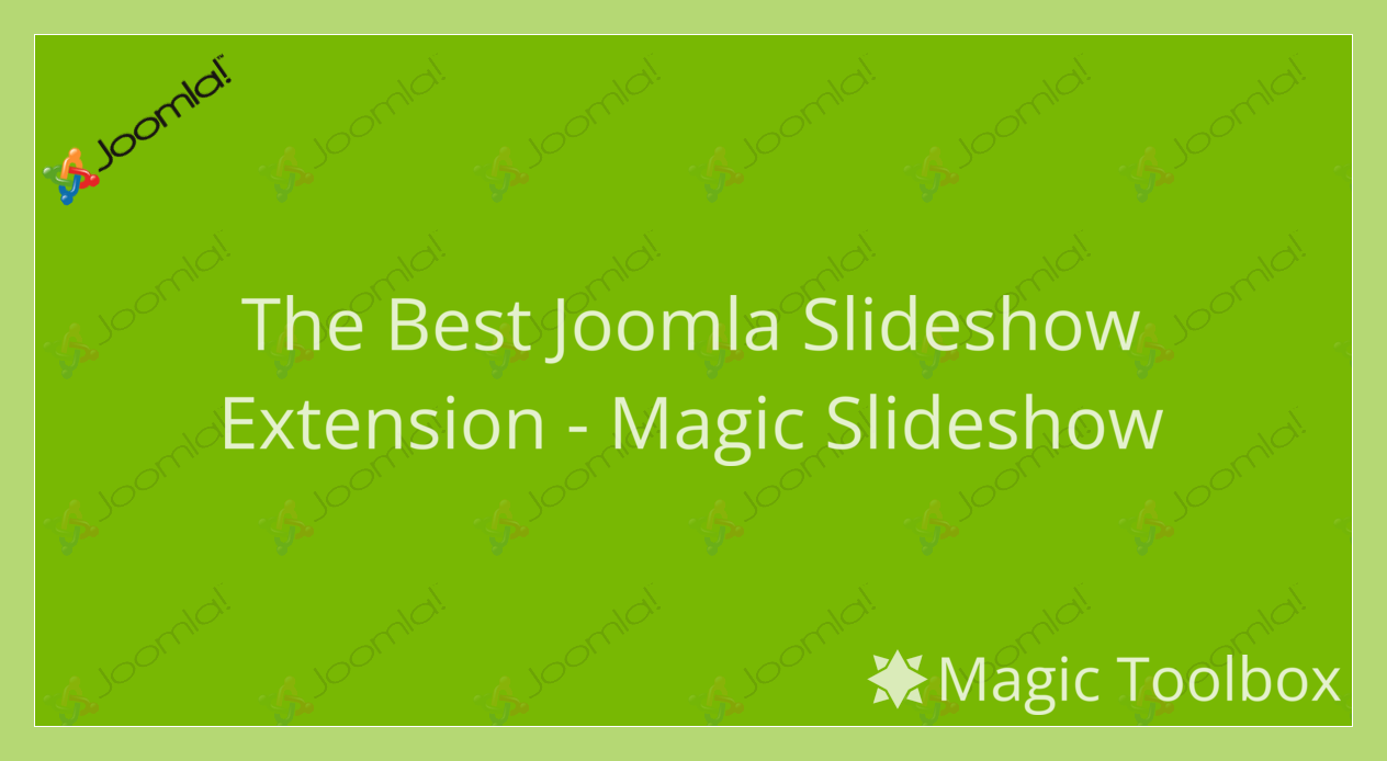 magic slideshow for joomla