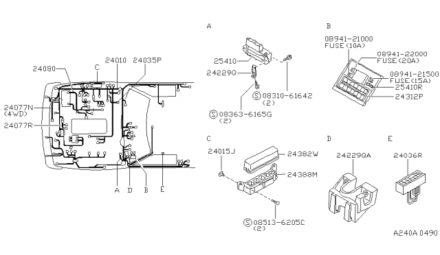 1995 nissan pickup relay diagram