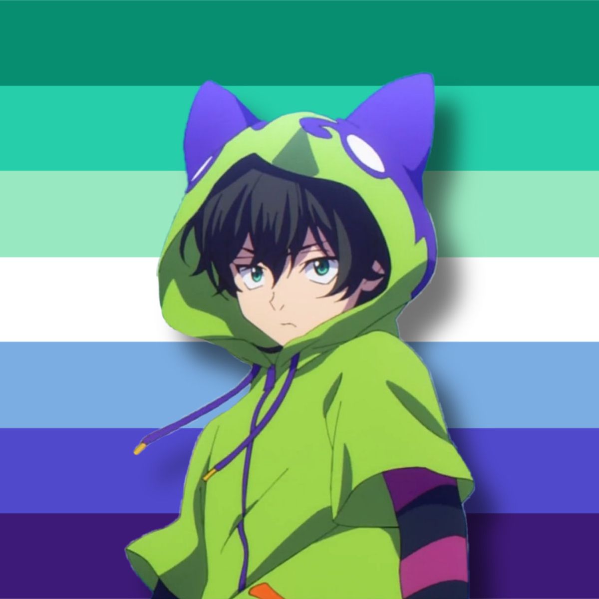 bandera lgbt anime