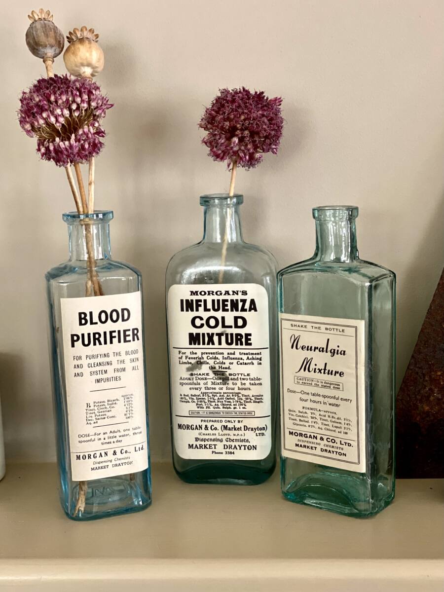 antique medicine bottles