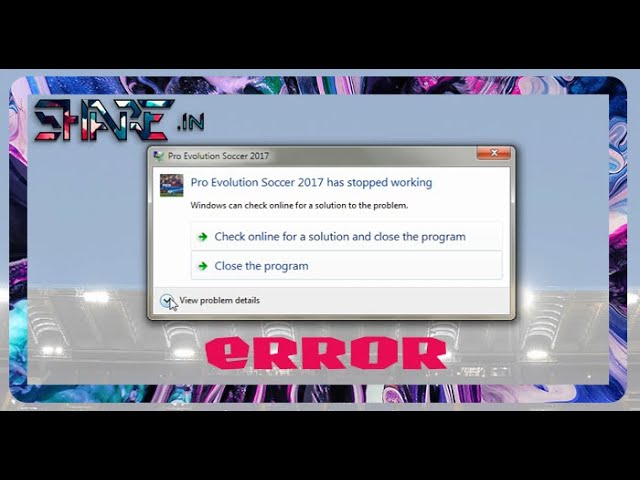 pro evolution soccer 2017 has stopped working