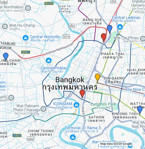 google map bangkok