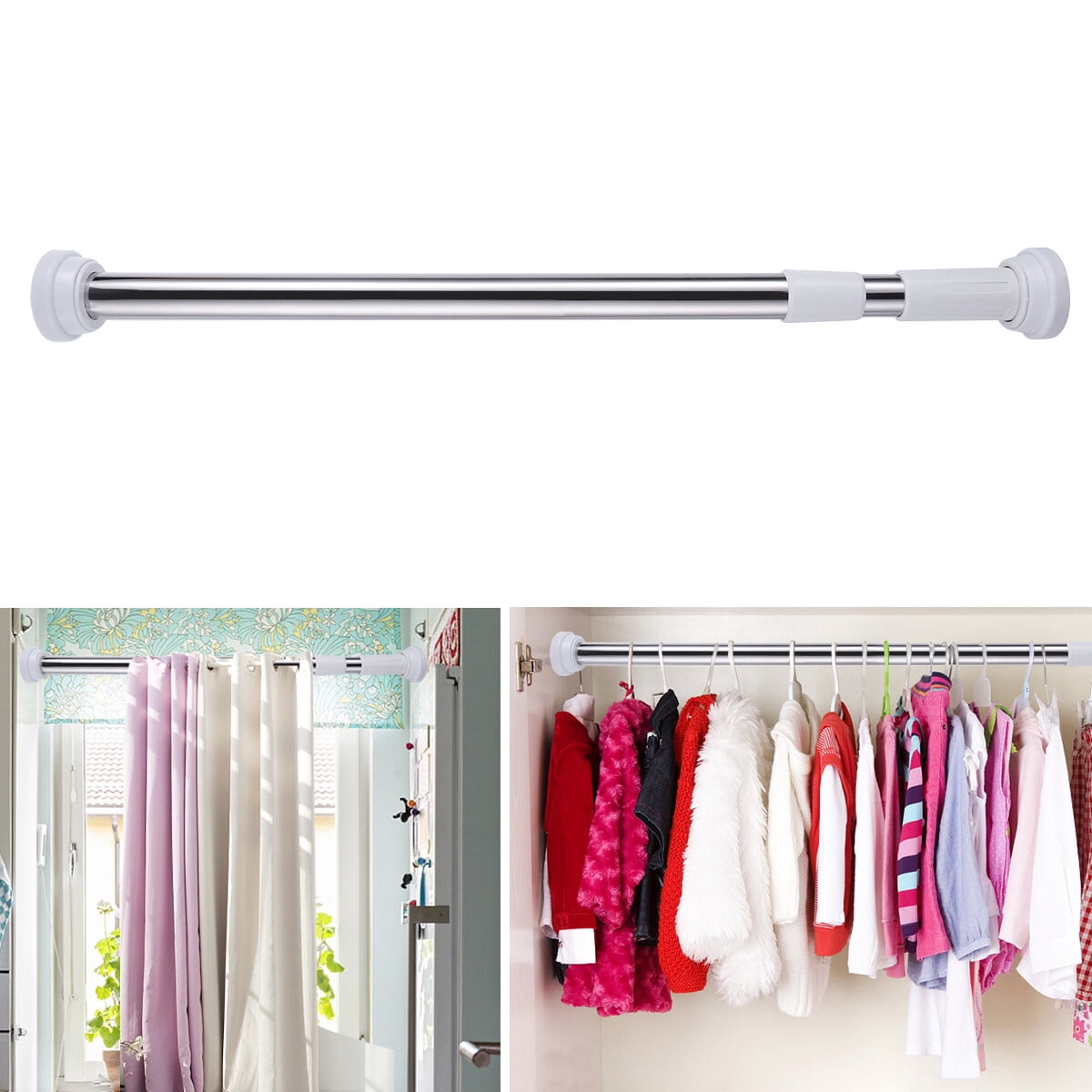 extendable shower curtain rod