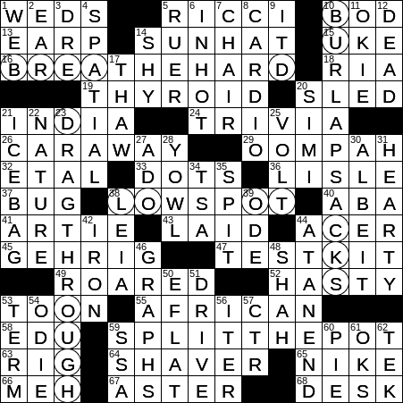 crossword clue coarse fabric