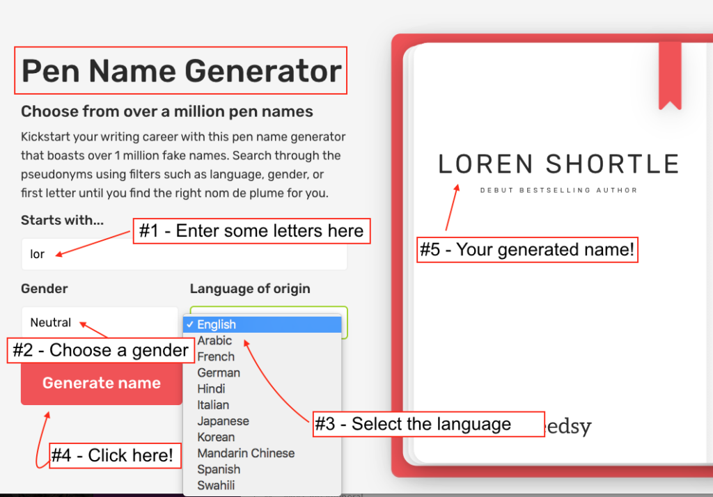 pseudonym generator for research