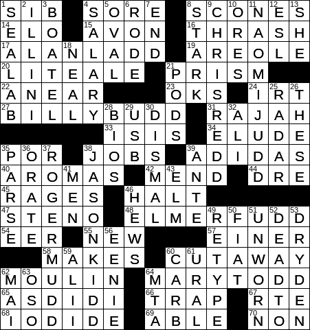 crossword clue elude