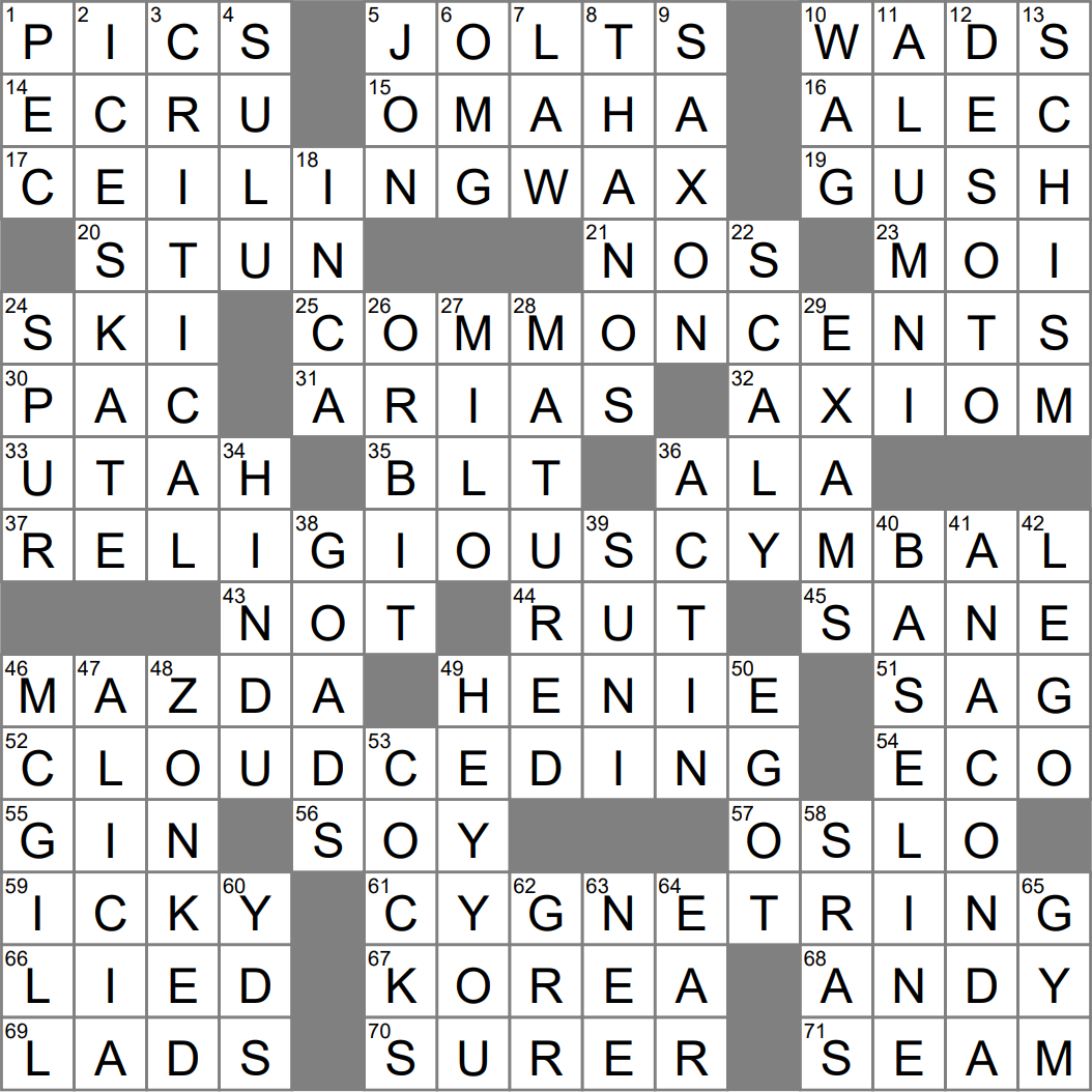 crack in a sense crossword clue