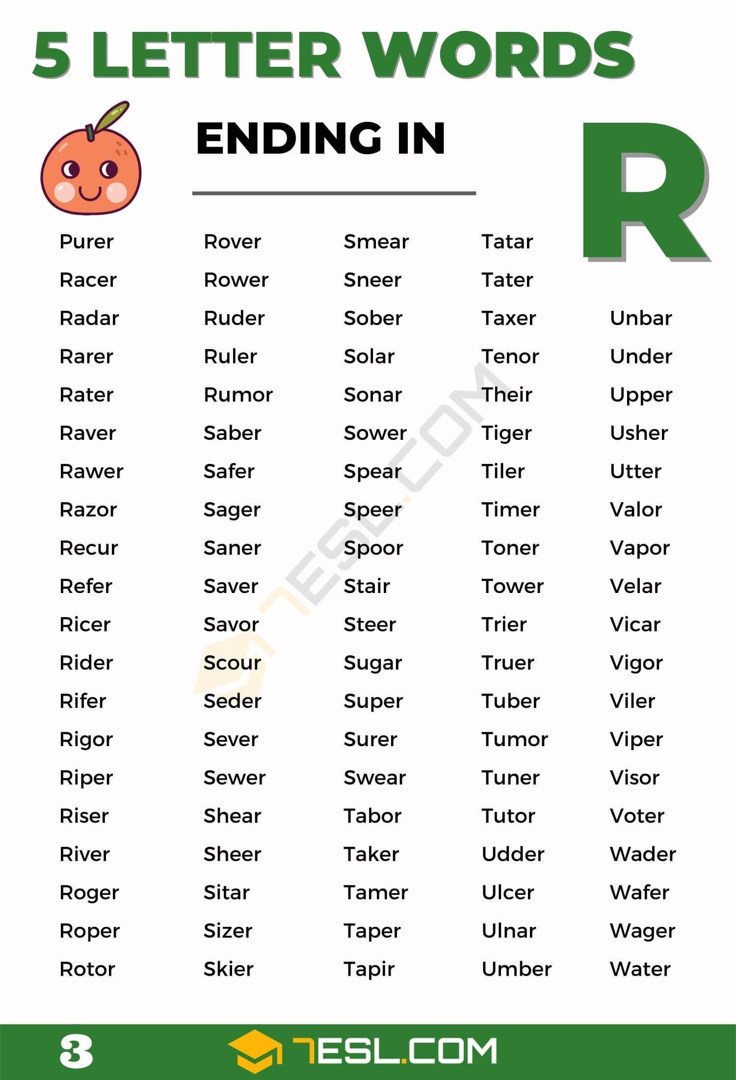 5 letter words containing elt