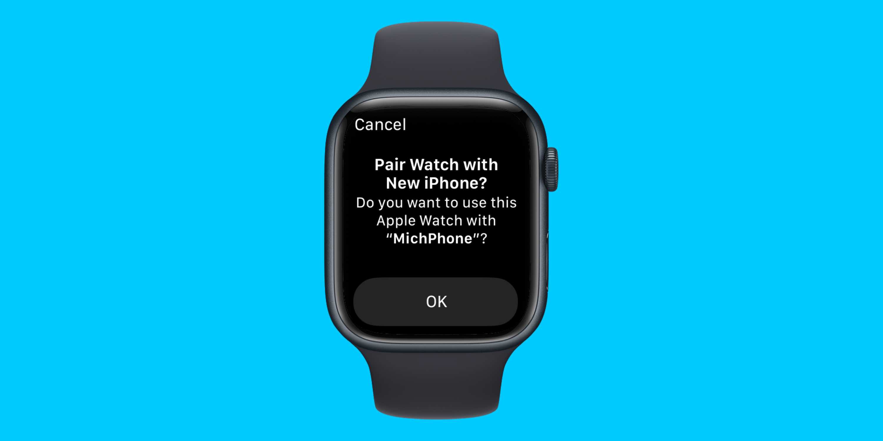 how to pair apple watch with new phone