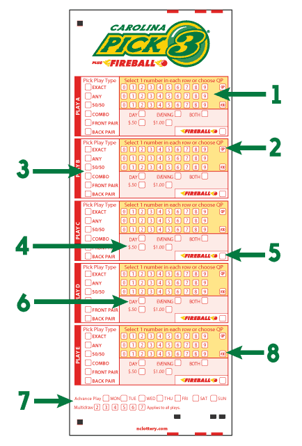 pick three lottery