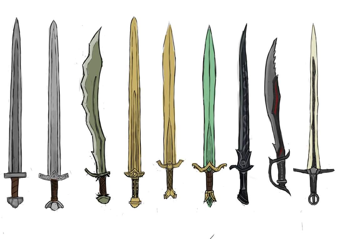 skyrim swords