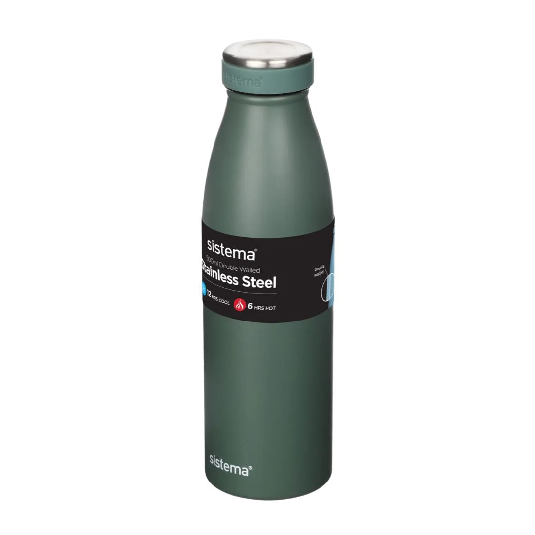 sistema metal water bottle